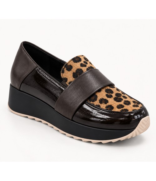 Mocasin Marron Leopardo Cuna Confort Montevita 105429