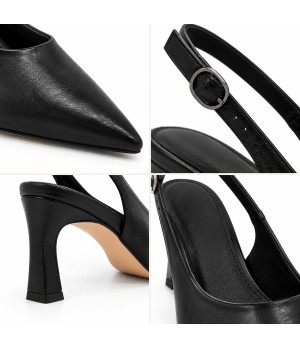 Salon Destalonado Negro Tacon Fino Elegante Montevita 105441