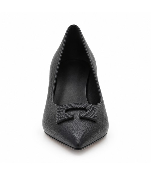 Salon Negro Tacon Geometrico con Adorno Montevita 105451