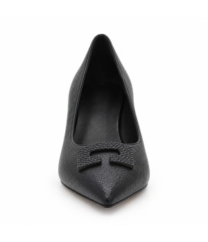 Salon Negro Tacon Geometrico con Adorno Montevita 105451