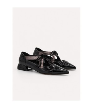 Zapato Mary Jane Negro Tacon Bajo Montevita 105468