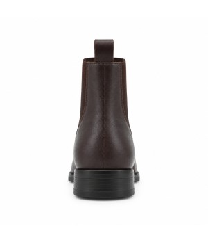 Botines Marron con Elastico y Hebilla Purapiel 105485