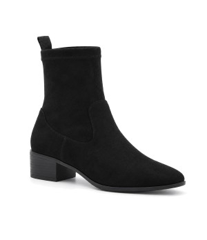 Botin Ante Negro con Tacon Bajo Montevita 105486