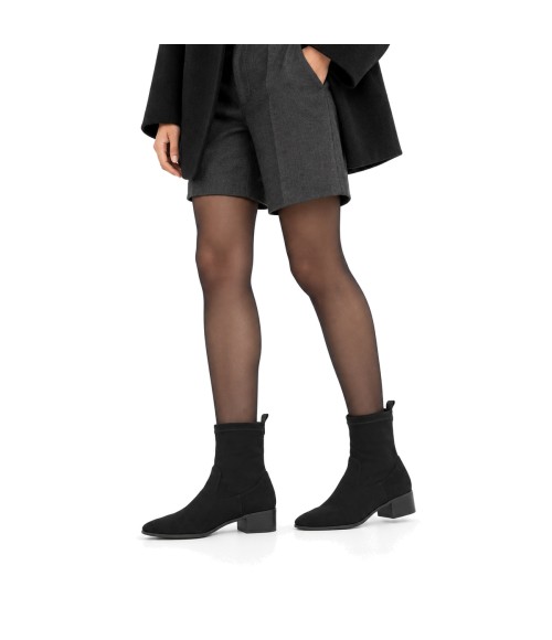Botin Ante Negro con Tacon Bajo Montevita 105486