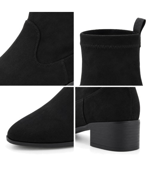 Botin Ante Negro con Tacon Bajo Montevita 105486