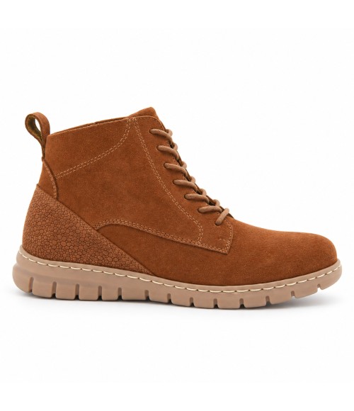 Botin Piel Serraje Cuero con Cordones Purapiel 105490