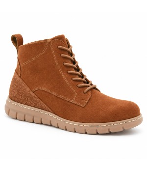 Botin Piel Serraje Cuero con Cordones Purapiel 105490