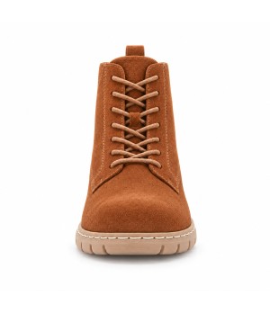 Botin Piel Serraje Cuero con Cordones Purapiel 105490