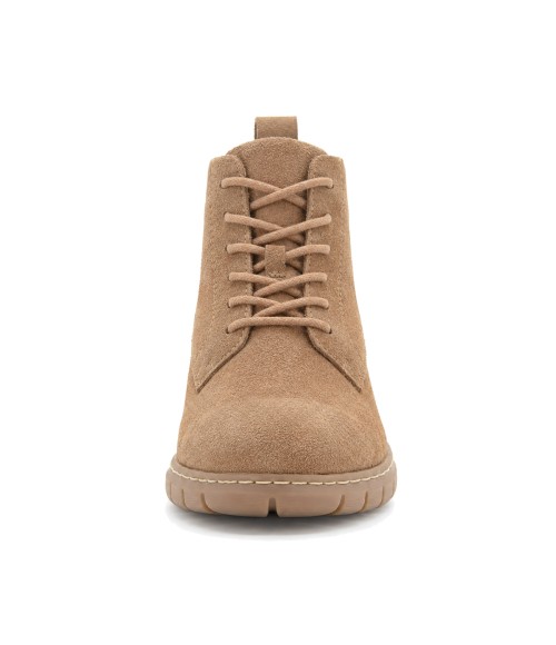 Botin Piel Serraje Mocha con Cordones Purapiel 105491