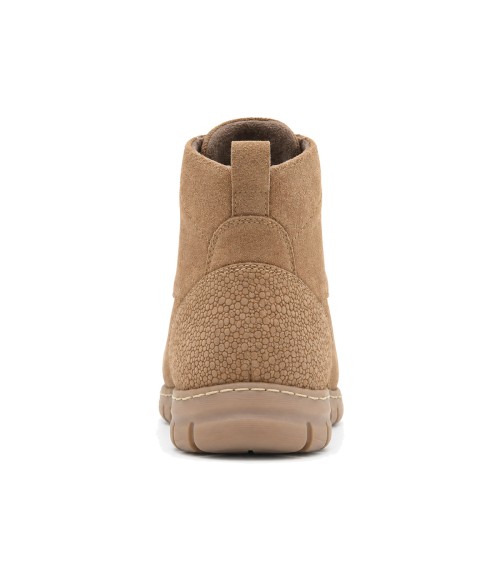 Botin Piel Serraje Mocha con Cordones Purapiel 105491