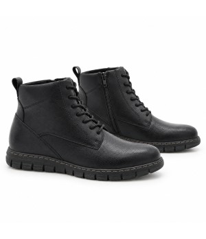 Botin Piel Negro con Cordones Purapiel 105492