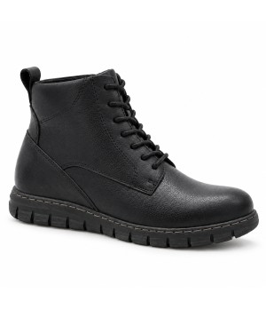 Botin Piel Negro con Cordones Purapiel 105492