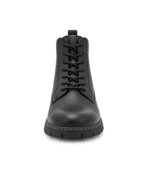 Botin Piel Negro con Cordones Purapiel 105492