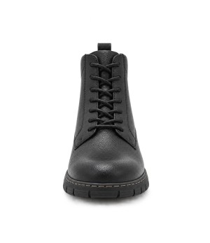 Botin Piel Negro con Cordones Purapiel 105492