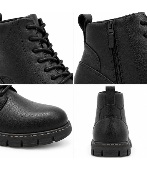 Botin Piel Negro con Cordones Purapiel 105492