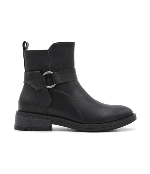 Botin de Piel con Hebilla Purapiel 105493