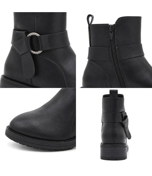 Botin de Piel con Hebilla Purapiel 105493
