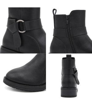 Botin de Piel con Hebilla Purapiel 105493