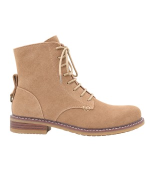 Botin de Piel Mocha con Cremallera Lateral Purapiel 105494