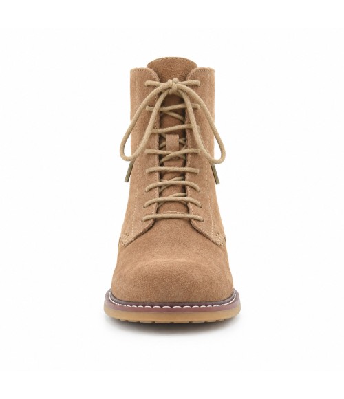 Botin de Piel Mocha con Cremallera Lateral Purapiel 105494