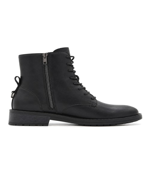Botin de Piel Negro con Cremallera Lateral Purapiel 105495