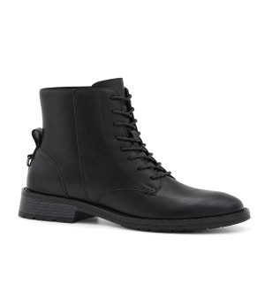 Botin de Piel Negro con Cremallera Lateral Purapiel 105495