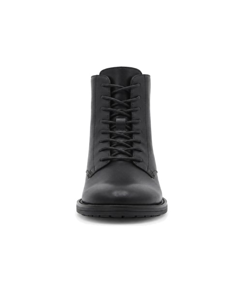 Botin de Piel Negro con Cremallera Lateral Purapiel 105495