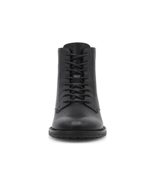 Botin de Piel Negro con Cremallera Lateral Purapiel 105495