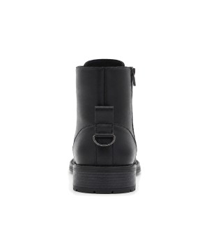 Botin de Piel Negro con Cremallera Lateral Purapiel 105495