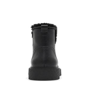 Botin Plano Negro de Piel Purapiel 105497
