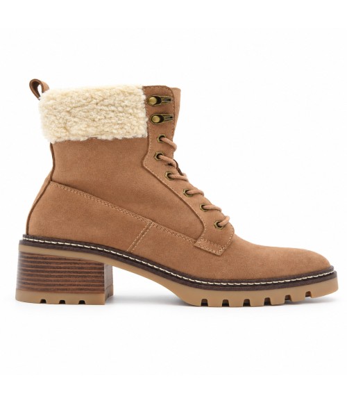Botines Mocha con Forro de Borreguito Purapiel 105499