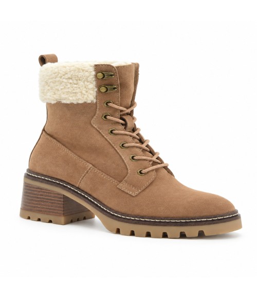 Botines Mocha con Forro de Borreguito Purapiel 105499