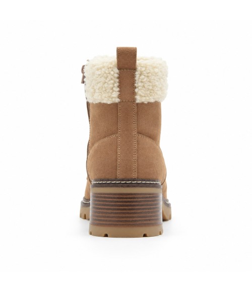 Botines Mocha con Forro de Borreguito Purapiel 105499
