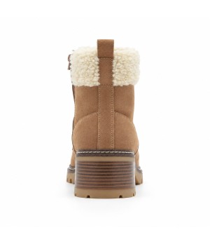 Botines Mocha con Forro de Borreguito Purapiel 105499