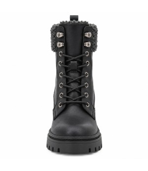 Botines Negros con Forro de Borreguito Purapiel 105500