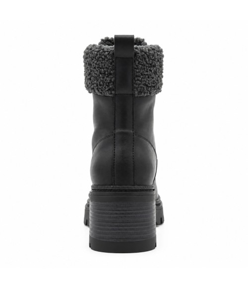 Botines Negros con Forro de Borreguito Purapiel 105500
