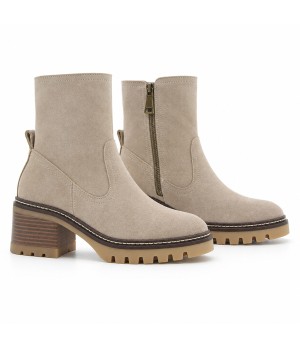 Botin Arenaserraje con Tacon Ancho Purapiel 105501