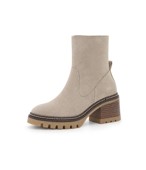 Botin Arenaserraje con Tacon Ancho Purapiel 105501
