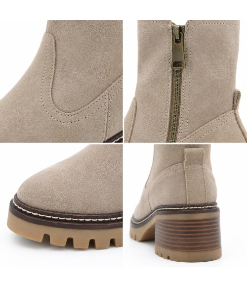 Botin Arenaserraje con Tacon Ancho Purapiel 105501