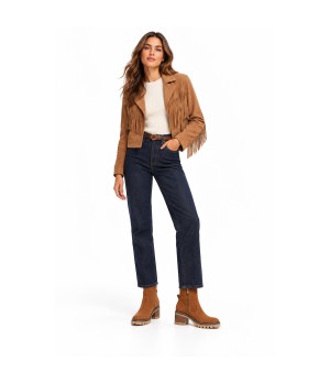 Botin Cuero Serraje con Tacon Ancho Purapiel 105502