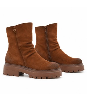 Botin Cuero de Piel con Suela Track Purapiel 105504
