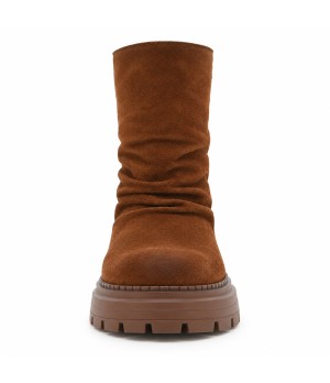 Botin Cuero de Piel con Suela Track Purapiel 105504
