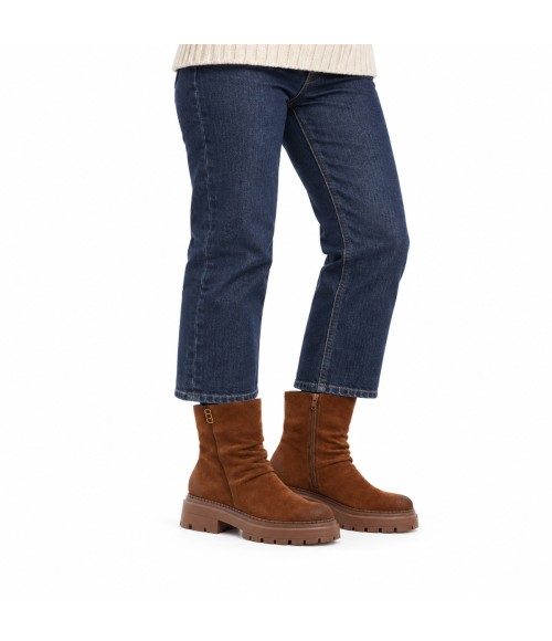 Botin Cuero de Piel con Suela Track Purapiel 105504