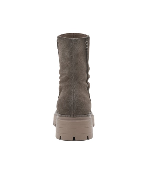 Botin Gris de Piel con Suela Track Purapiel 105505