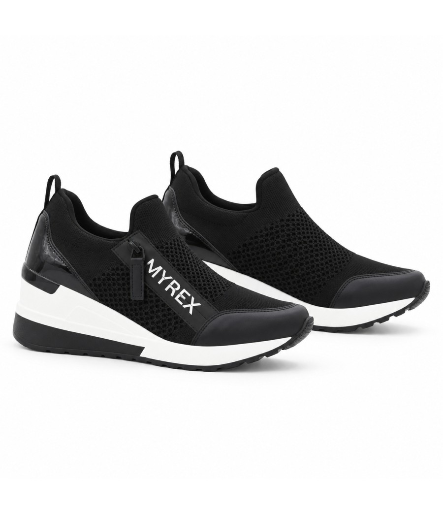 Zapatilla Negra Transpirable Montevita 105511
