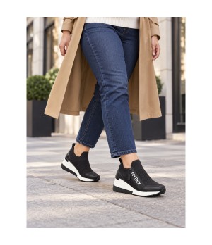 Zapatilla Negra Transpirable Montevita 105511