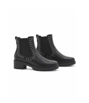Botin Negro con Tachas y Elasticos Montevita 105512