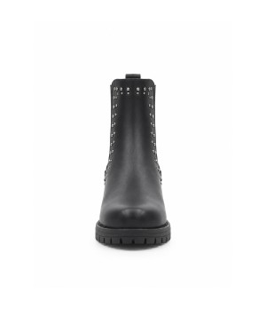 Botin Negro con Tachas y Elasticos Montevita 105512