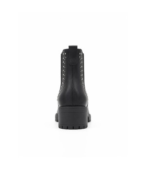 Botin Negro con Tachas y Elasticos Montevita 105512