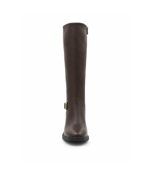 Bota Alta Marron con Hebilla y Tacon Bajo Montevita 105513